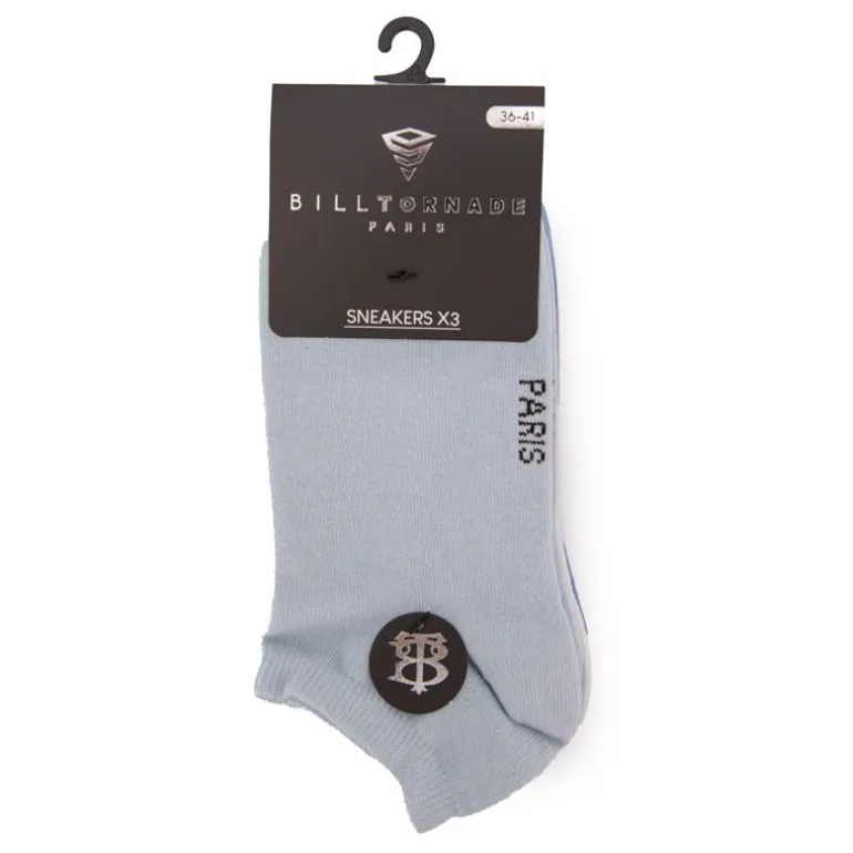 Chaussettes lot de 3 socquettes pastel Femme BILL TORNADE