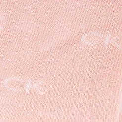 Chaussettes mi-haute liseré blanc logo imprimé lot x4 rose/gris Femme CALVIN KLEIN