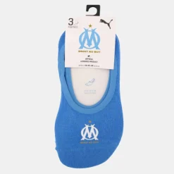 Chaussettes OM uni duo footie x3 navy Enfant PUMA