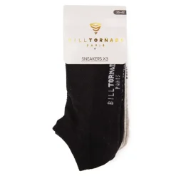 Chaussettes socquettes x3 uni Homme BILL TORNADE