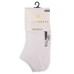 Chaussettes socquettes x3 uni Homme BILL TORNADE