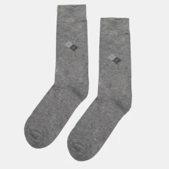 Chaussettes tissu chiné imprimé losanges damiers Homme TORRENTE