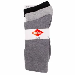 Chaussettes unies lot x3 coton stretch Femme LEE COOPER