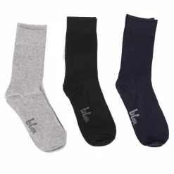 Chaussettes unies lot x3 coton stretch Femme LEE COOPER