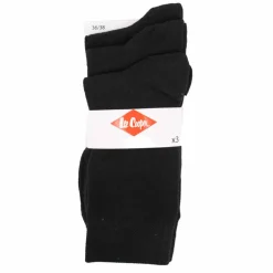 Chaussettes unies lot x3 coton stretch Femme LEE COOPER