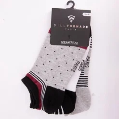 Chaussettes x3 bill tornade 36/42 fantaisie 11088 Femme BILL TORNADE
