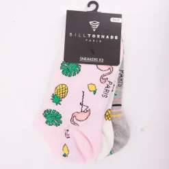 Chaussettes x3 bill tornade 36/42 fantaisie 11088 Femme BILL TORNADE
