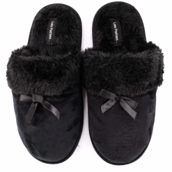 Chaussons fausse fourrure noeud Carmeline Femme LES PETITES...PARIS