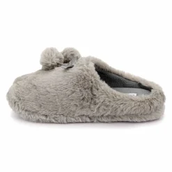 Chaussons fausse fourrure pompon antidérapant Claire Femme ETINCELLE