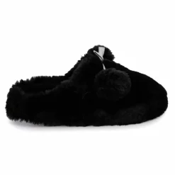 Chaussons fausse fourrure pompon antidérapant Claire Femme ETINCELLE