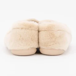 Chaussons moutonnés couleur unie à enfiler Femme BONADONA