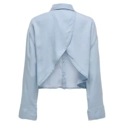 Chemise à boutons dos nu bleu clair Femme ONLY