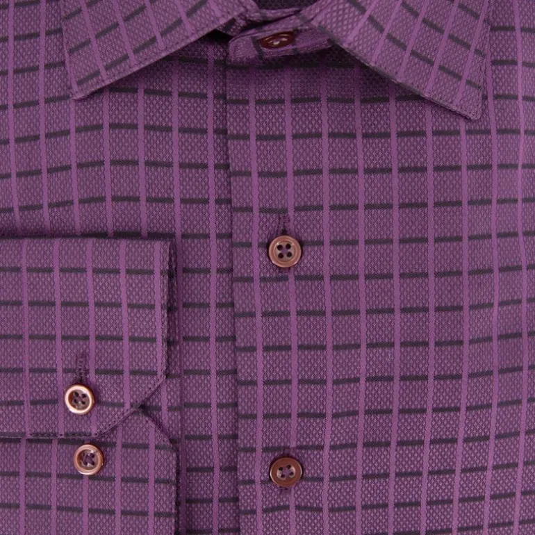 Chemise à carreaux col 34 regular fit Homme BILL TORNADE