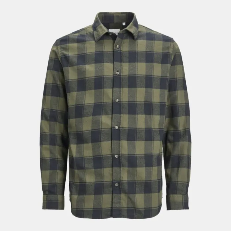 Chemise à carreaux Joshua slim fit col boutonné Homme JACK & JONES