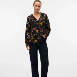 Chemise à fleurs avec boutons Femme VERO MODA