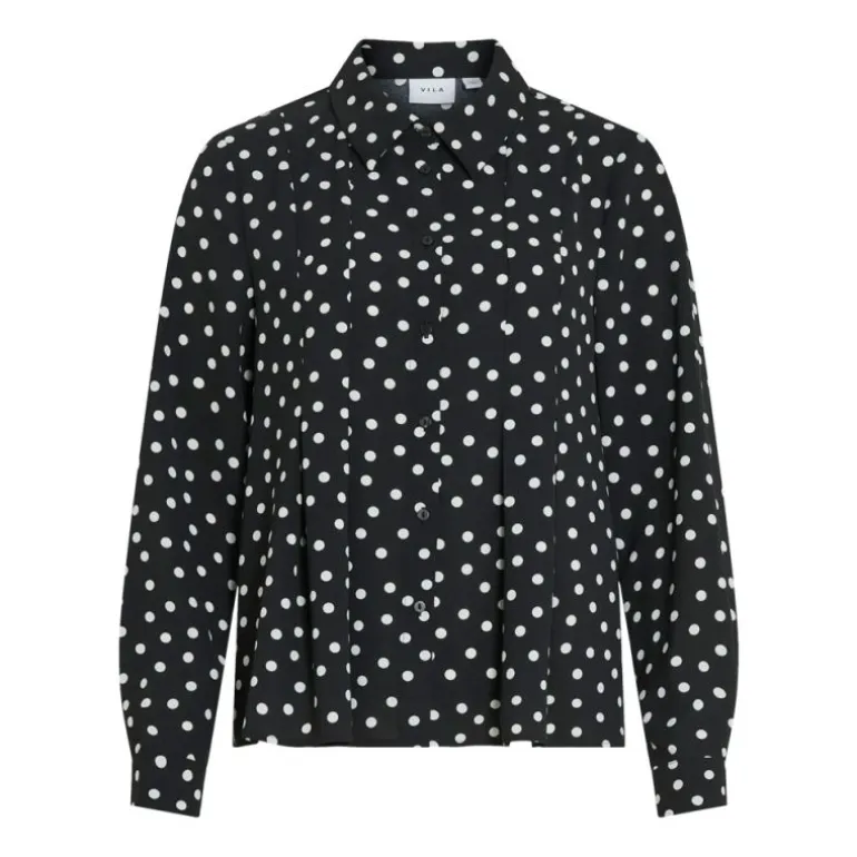 Chemise à pois rasha black beauty fluide Femme VILA