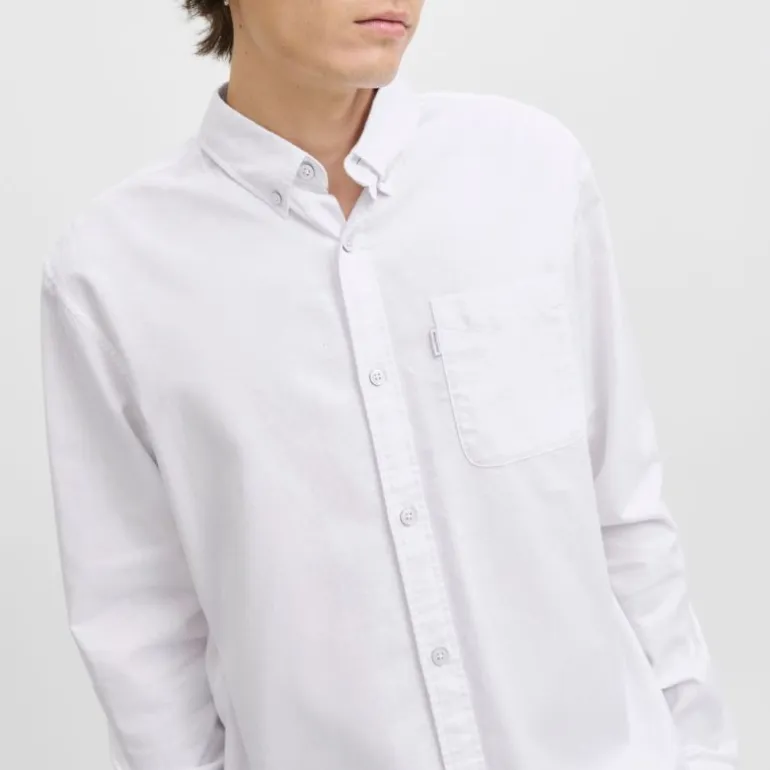 Chemise blanche oxford regular fit Homme JACK & JONES