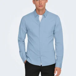 Chemise classique robin coton slim fit Homme ONLY AND SONS