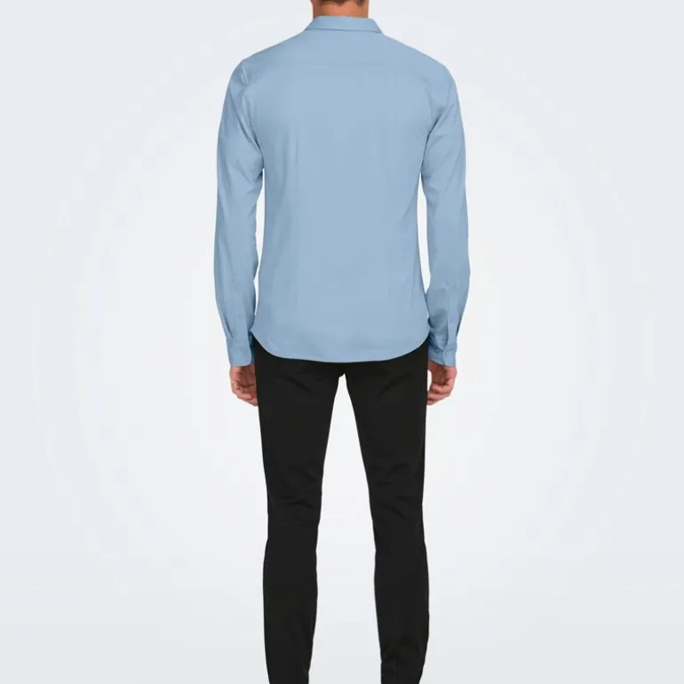 Chemise classique robin coton slim fit Homme ONLY AND SONS