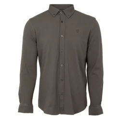 Chemise classique tissu chiné en coton Homme BILL TORNADE