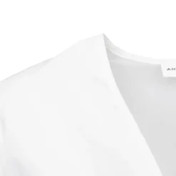 Chemise crop karo décolleté V couleur unie Femme ANTIK BATIK