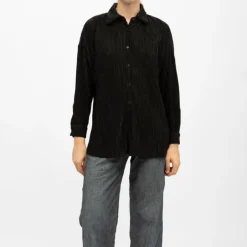 Chemise côtelé velours avec boutons clodette black Femme DEELUXE 74