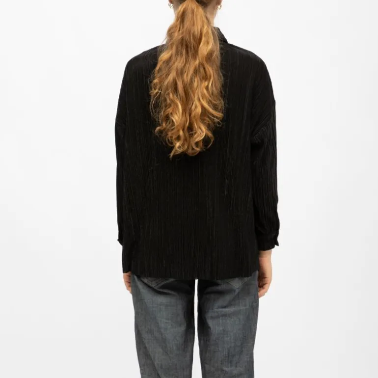 Chemise côtelé velours avec boutons clodette black Femme DEELUXE 74