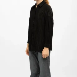 Chemise côtelé velours avec boutons clodette black Femme DEELUXE 74