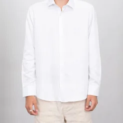 Chemise de ville oxford blanche en coton Homme BILL TORNADE