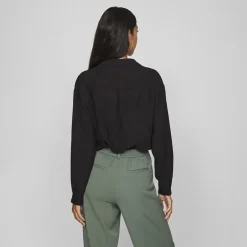 Chemise Domira col v black beauty Femme VILA