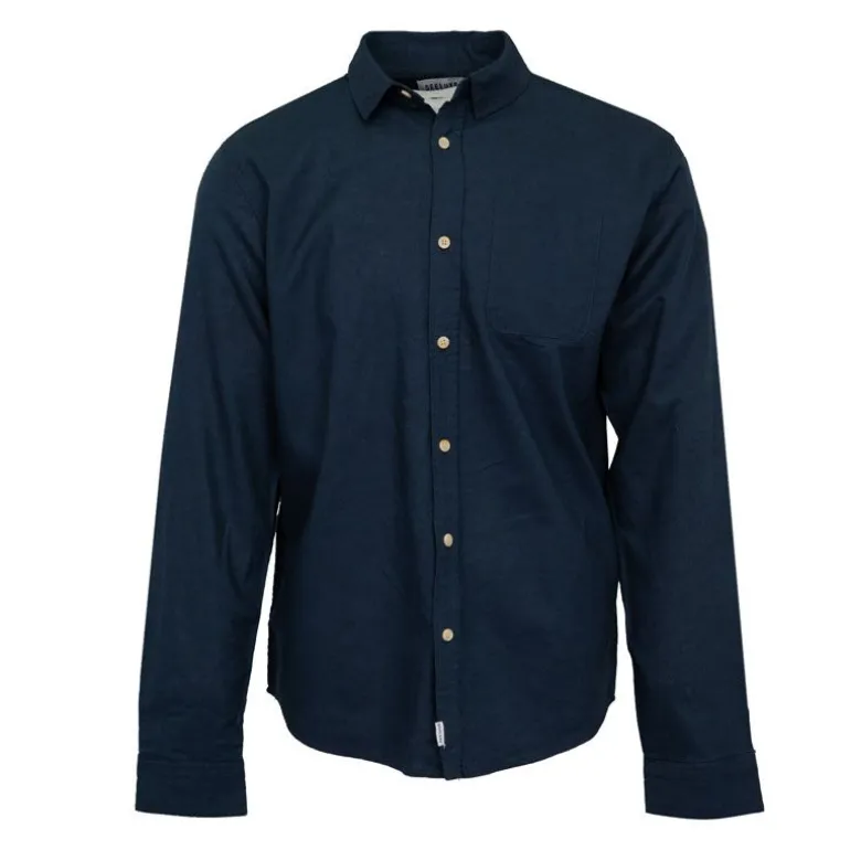 Chemise en lin coton couleur unie Homme DEELUXE 74