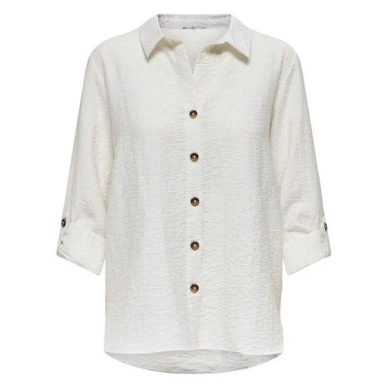 Chemise manches 3/4 Lauren lin 15347163 Femme JDY