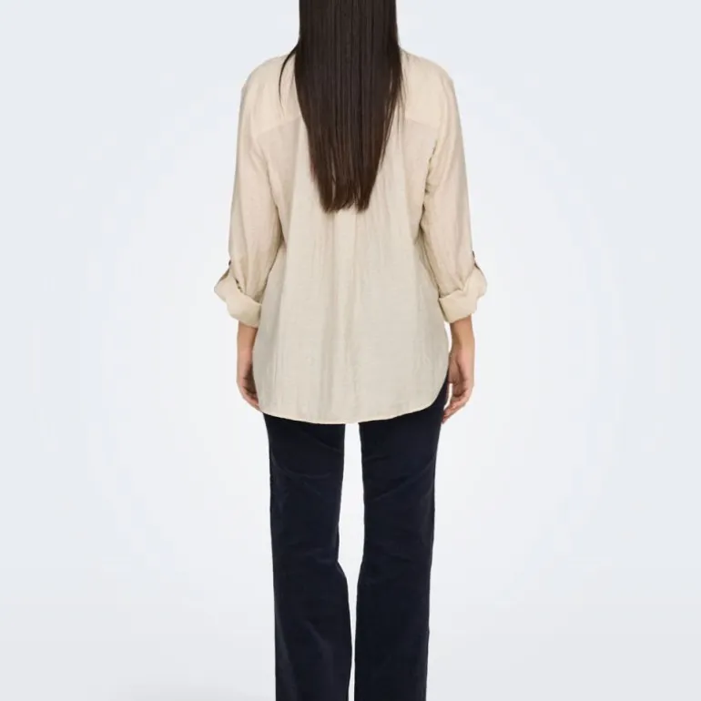 Chemise manches 3/4 Lauren lin 15347163 Femme JDY