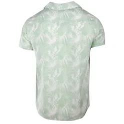 Chemise manches courtes imprimée tropical en viscose Homme BLAGGIO