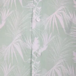 Chemise manches courtes imprimée tropical en viscose Homme BLAGGIO