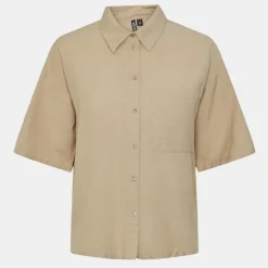 Chemise manches courtes uni Femme PIECES