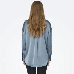 Chemise Marta effet satiné à manches longues Femme ONLY