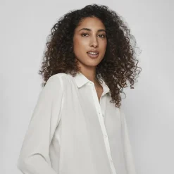 Chemise mi longue Lucy snow white Femme VILA