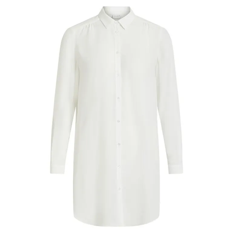 Chemise mi longue Lucy snow white Femme VILA