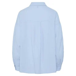 Chemise muna cashmere blue à rayures Femme PIECES