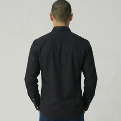 Chemise unie black umb001 reg Homme UMBERTO