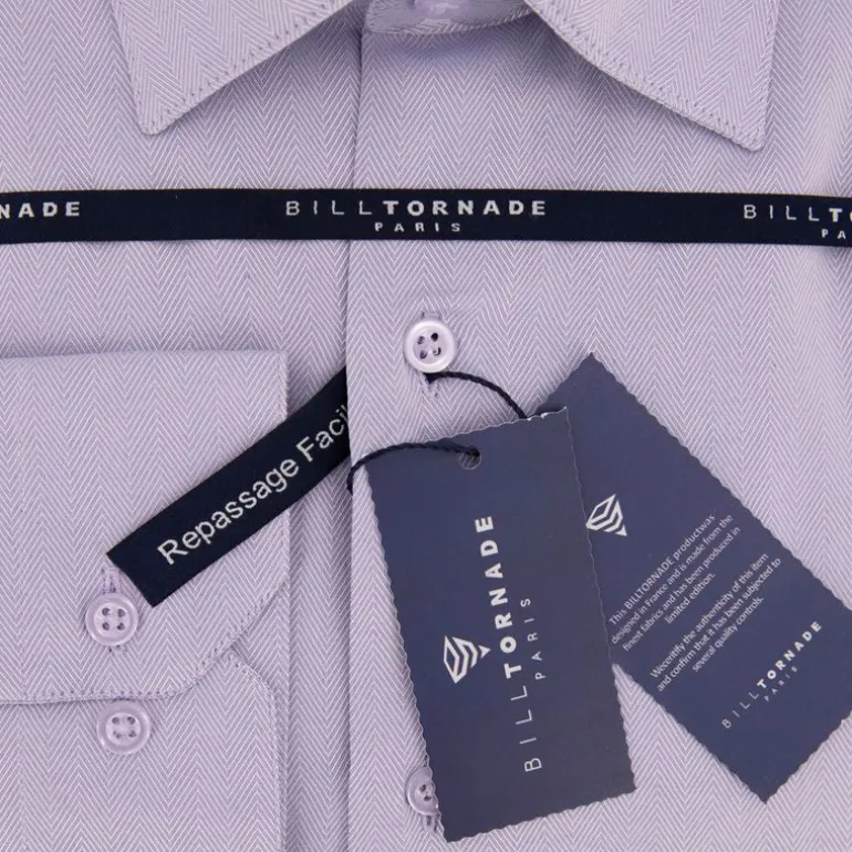 Chemise unie col 15 regular fit Homme BILL TORNADE
