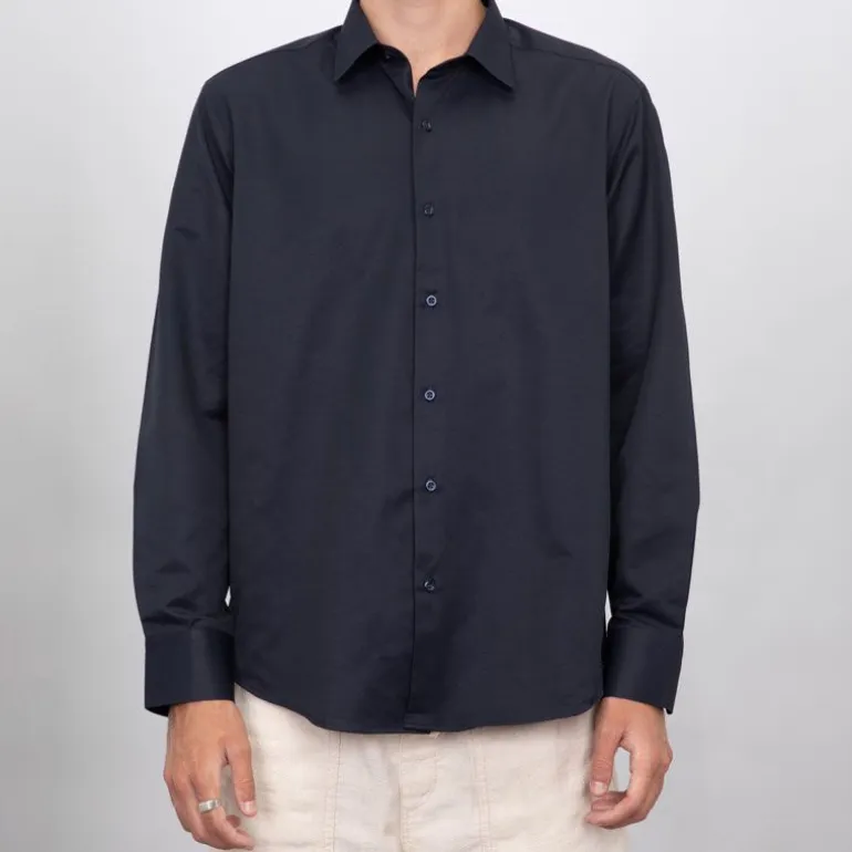 Chemise unie coton classique Homme BILL TORNADE