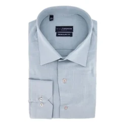 Chemise unie regular fit coton aspect lin Homme BILL TORNADE