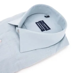 Chemise unie regular fit coton aspect lin Homme BILL TORNADE