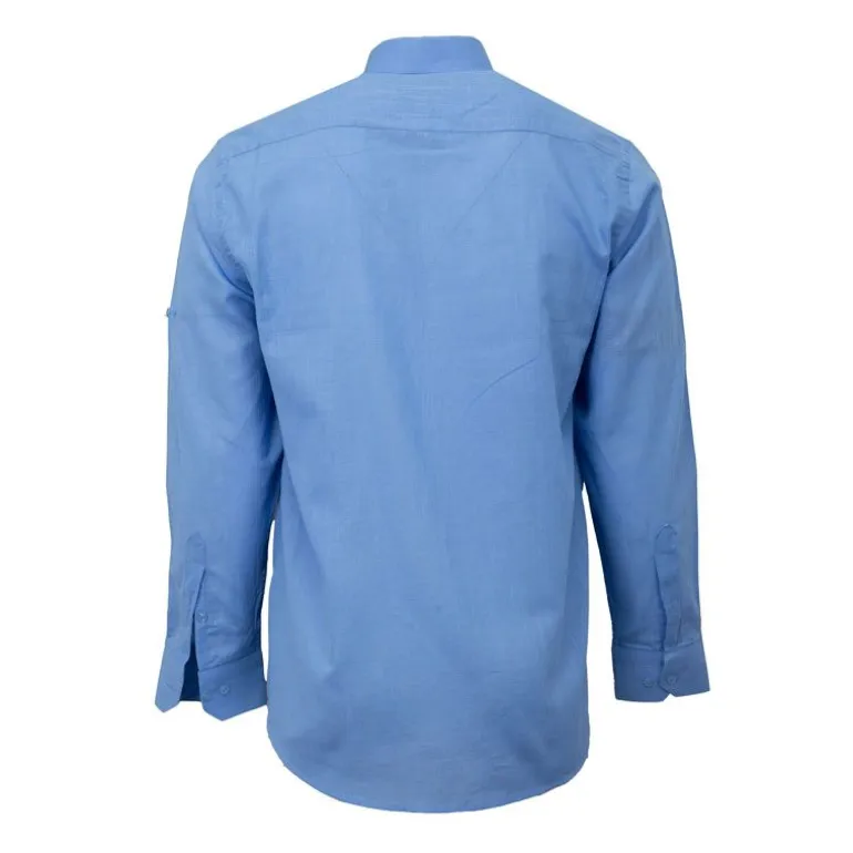 Chemise unie regular fit coton aspect lin Homme BILL TORNADE