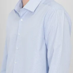 Chemise vichy bleu clair coton Homme BILL TORNADE