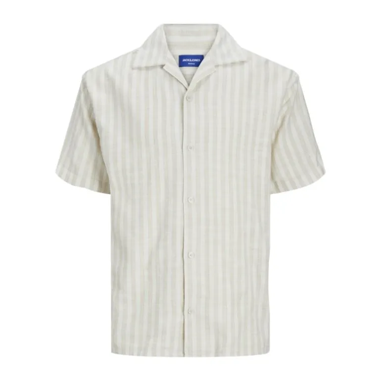Chemisette cabana à rayures tissu sergé Homme JACK & JONES