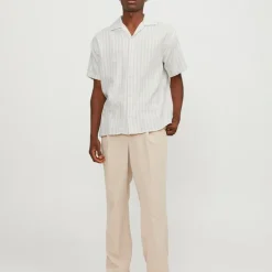 Chemisette cabana à rayures tissu sergé Homme JACK & JONES