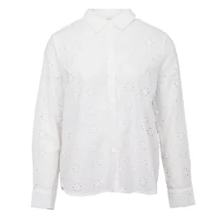 Chemisier broderie anglaise blanc clodia Femme LA PETITE ETOILE